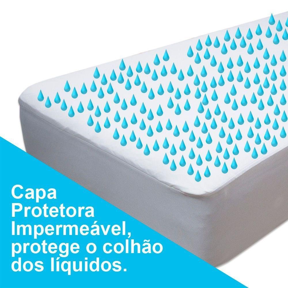 Protetor Acessório de Cama Colchão o Silencioso 160cmx200cm - 4