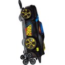 Ver imagem 4 de Mochila Escolar de Rodinhas 3d Hot Wheels Night Shifter Preto Motor Dourado