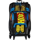 Ver imagem 1 de Mochila Escolar de Rodinhas 3d Hot Wheels Night Shifter Preto Motor Dourado