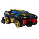 Ver imagem 2 de Mochila Escolar de Rodinhas 3d Hot Wheels Night Shifter Preto Motor Dourado