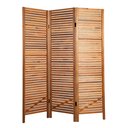 Ver imagem 7 de Biombo Ripado Oliver 3 Folhas em Madeira Maciça