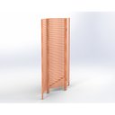 Ver imagem 5 de Biombo Ripado Oliver 3 Folhas em Madeira Maciça