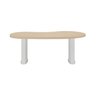 Mesa Para Escritório 200cm Curvas Orgânicas Tampo Tamburato Diretor  - 13