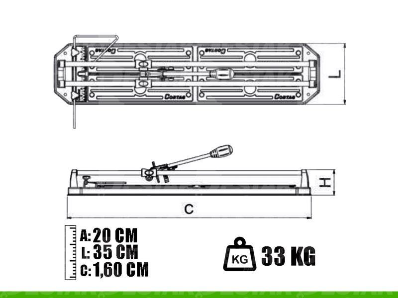 Riscadeira Cortador Piso Cerâmica Porcelanato Manual Profissional New Master 125 - 4