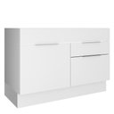 Ver imagem 1 de Balcão Gabinete de Pia Madesa Stella 1 Porta e 2 Gavetas (Sem Tampo e Pia) Branco