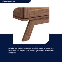 Cristaleira Roma Pinus com HDF Porta de Vidro Retrô - 10