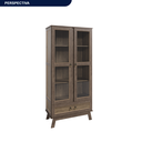 Ver imagem 2 de Cristaleira Madeira Maciça Pinus com HDF Porta de Vidro