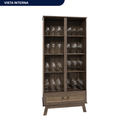 Ver imagem 5 de Cristaleira Madeira Maciça Pinus com HDF Porta de Vidro