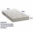 Ver imagem 3 de Colchão Solteiro Espuma D23 78CMX12CMX188CM Completa Móveis Ortobom Bege