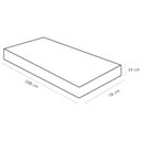 Ver imagem 3 de Colchão Solteiro 78x188x14 Espuma D33 Bordado Light Branco Azul - Ortobom
