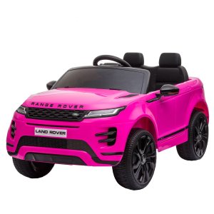 Mini Carro Elétrico Infantil Criança 12v Land Rover Evoque Controle Remoto Rosa Brinqway Bw-128rs Bw