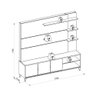 Estante Home para Tv 70 Polegadas Napoli Linea Brasil - 6