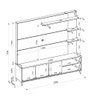 Estante Home para Tv 70 Polegadas Napoli Linea Brasil - 7