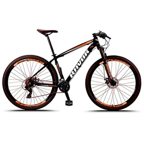 Bicicleta Aro 29 Freio a Disco Hidraúlico 24 Velocidades Cubo Alúminio K7 Cor:laranja;tamanho:15