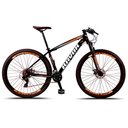 Ver imagem 2 de Bicicleta Aro 29 Freio a Disco Hidraúlico 24 Velocidades Cubo Alúminio K7 Cor:laranja;tamanho:15