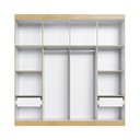 Ver imagem 4 de Guarda-Roupa Casal 4 Portas 2 Gavetas Americano/Provençal Ele e Ela Europa