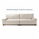 Ver imagem 3 de Sofá Siberian 3 Lugares Reclinável 230cm Off White King House