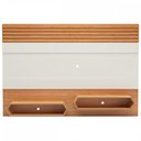 Ver imagem 2 de Painel para Tv de até 65" 220cm com 02 Nichos 100% Mdf Pa22 Dalla Costa-freijó/off White