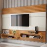 Painel para Tv de até 65" 220cm com 02 Nichos 100% Mdf Pa22 Dalla Costa-freijó/off White - 1