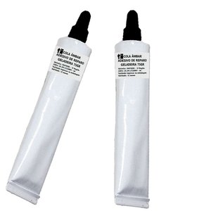 Kit 2 Adesivo de Contato Cola Reparo Gaxeta Geladeira Ambar 75g