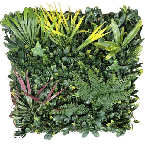Painel Jardim Vertical Artificial Modulo Dec50x50cm - F5084g