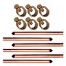 Kit 6 Haste Aterr Cobre - 1/2 X 2,0mts 10mm + 06 Conector - 1