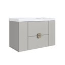 Ver imagem 2 de Gabinete para Banheiro Suspenso com Cuba Yescasa Off White/Arenas