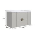 Ver imagem 3 de Gabinete para Banheiro Suspenso com Cuba Yescasa