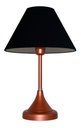 Ver imagem 3 de Abajur para Sala ou Quarto Base Cobre e Cúpula de algodão Preto