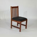 Ver imagem 2 de Kit 4 Cadeiras de Jantar Eucalipto Madeira Maciça Courino Preto