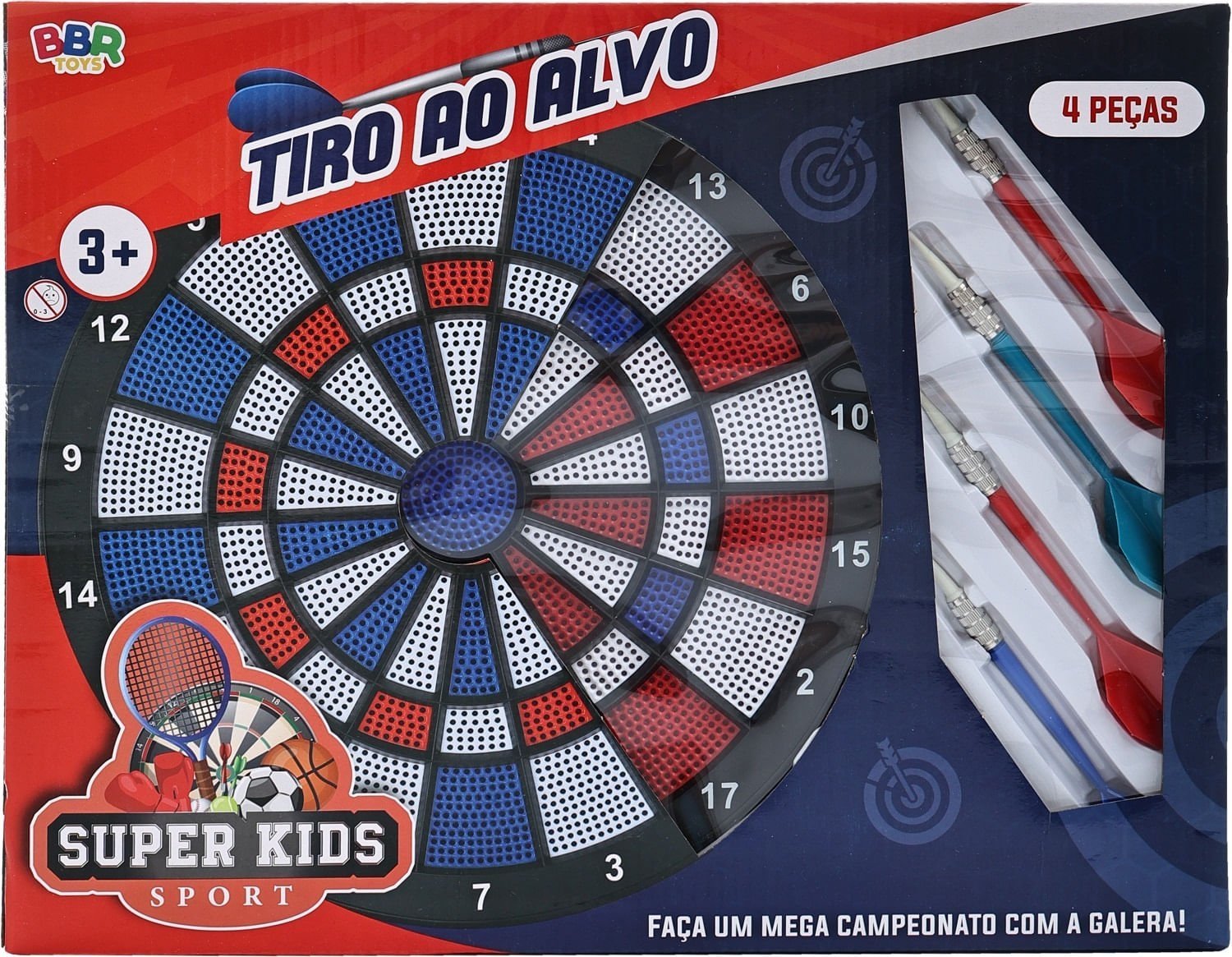 Jogo de Dardos Tiro ao Alvo Bbr - 2