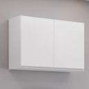 Ver imagem 4 de Armário Aéreo de Geladeira 2 Portas 80 Cm Irís Branco