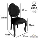 Ver imagem 2 de 8 Cadeira Medalhao Madeira Maciça Design Ingles Luxo Poltrona Entalhada Renascentista Natural Ingles