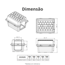 Ver imagem 3 de Casinha Pet Plástica N°1 Tam.  48 x 38 x 32cm Cor Azul Durín