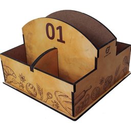 25 Porta Guardanapos e Sachês de Mesa Mdf Pães para Padaria Confeitaria 1 Ao 25 Zanline - 2