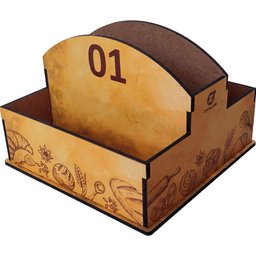 25 Porta Guardanapos e Sachês de Mesa Mdf Pães para Padaria Confeitaria 1 Ao 25 Zanline - 1