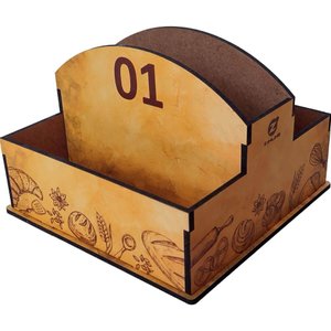 25 Porta Guardanapos e Sachês de Mesa Mdf Pães para Padaria Confeitaria 1 Ao 25 Zanline