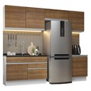 Ver imagem 3 de Armário de Cozinha Completa 260cm Branco/Rustic Glamy Madesa 05