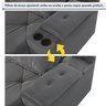Sofá Retrátil e Reclinável com Entrada USB e Porta Copos 230cm Veneza Yescasa  - 2