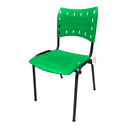 Ver imagem 2 de Kit com 10 Cadeiras Iso Pp Rp Empilhavel Color - Verde