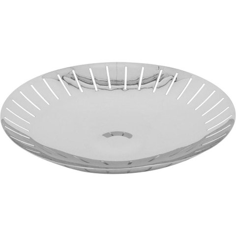 Lunaria Centro Mesa 6x36x36cm Inox Prata