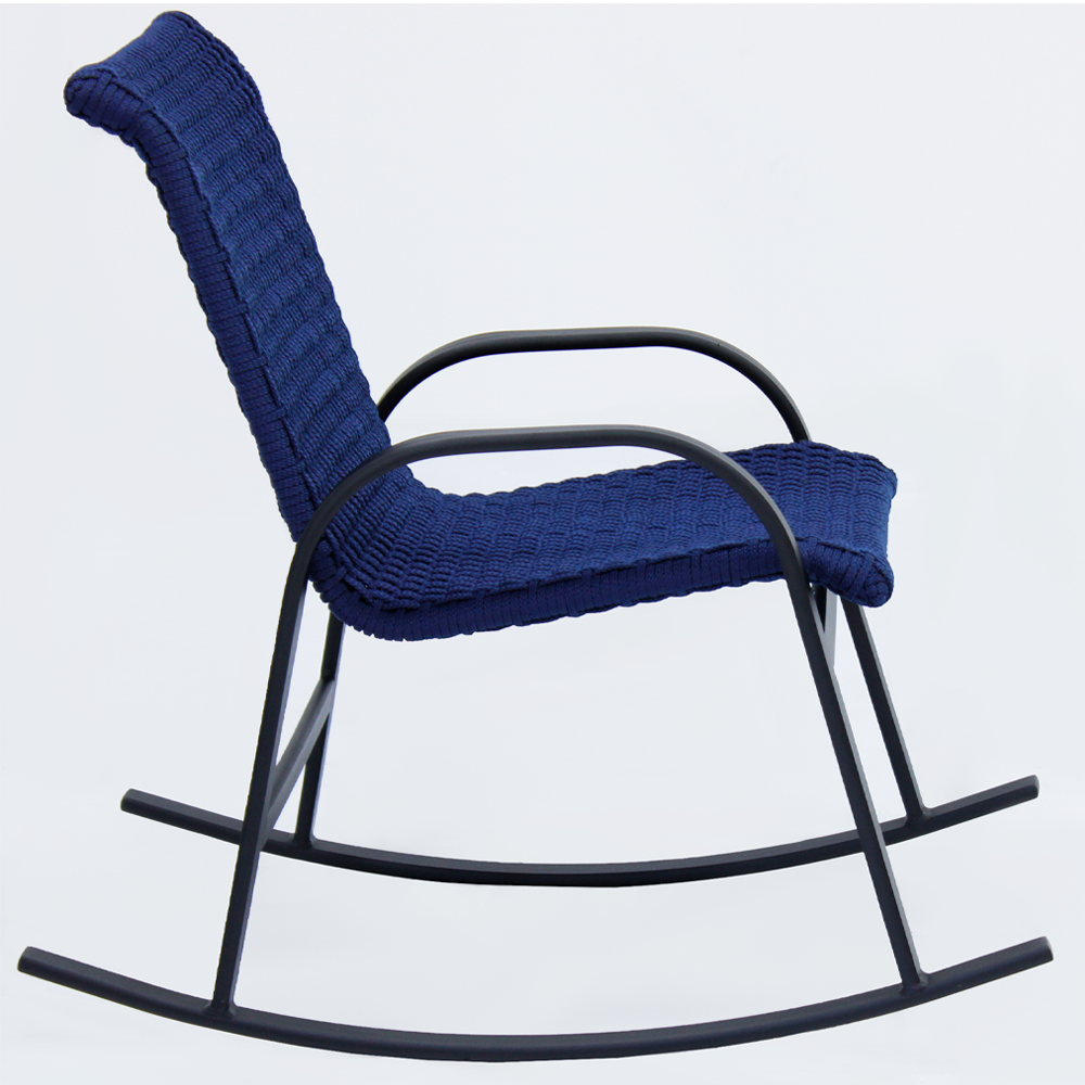 Cadeira de Balanço em Alumínio e Corda Náutica - 3