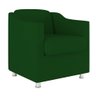 Kit 2 Poltronas Decorativas Reforçada Consultório Sala Suede Cor:Verde - 2
