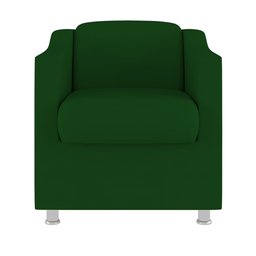 Kit 2 Poltronas Decorativas Reforçada Consultório Sala Suede Cor:Verde - 3