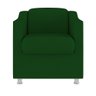 Kit 2 Poltronas Decorativas Reforçada Consultório Sala Suede Cor:Verde - 3