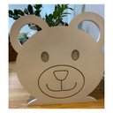 Ver imagem 3 de Porta Livros Infantil Revisteiro De Chão Ursinho Teddy - Montessori:Branco