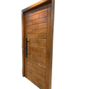 Ver imagem 1 de Folha de Porta Madeira Maciça Angelim Modelo Tijolão 2,10 X 1,12 (somente Folha )