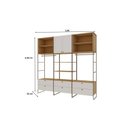 Ver imagem 4 de Guarda Roupas Módulo para Closet Casal 100% MDF com Metalon 3 Módulos 6 Gavetas Infinity