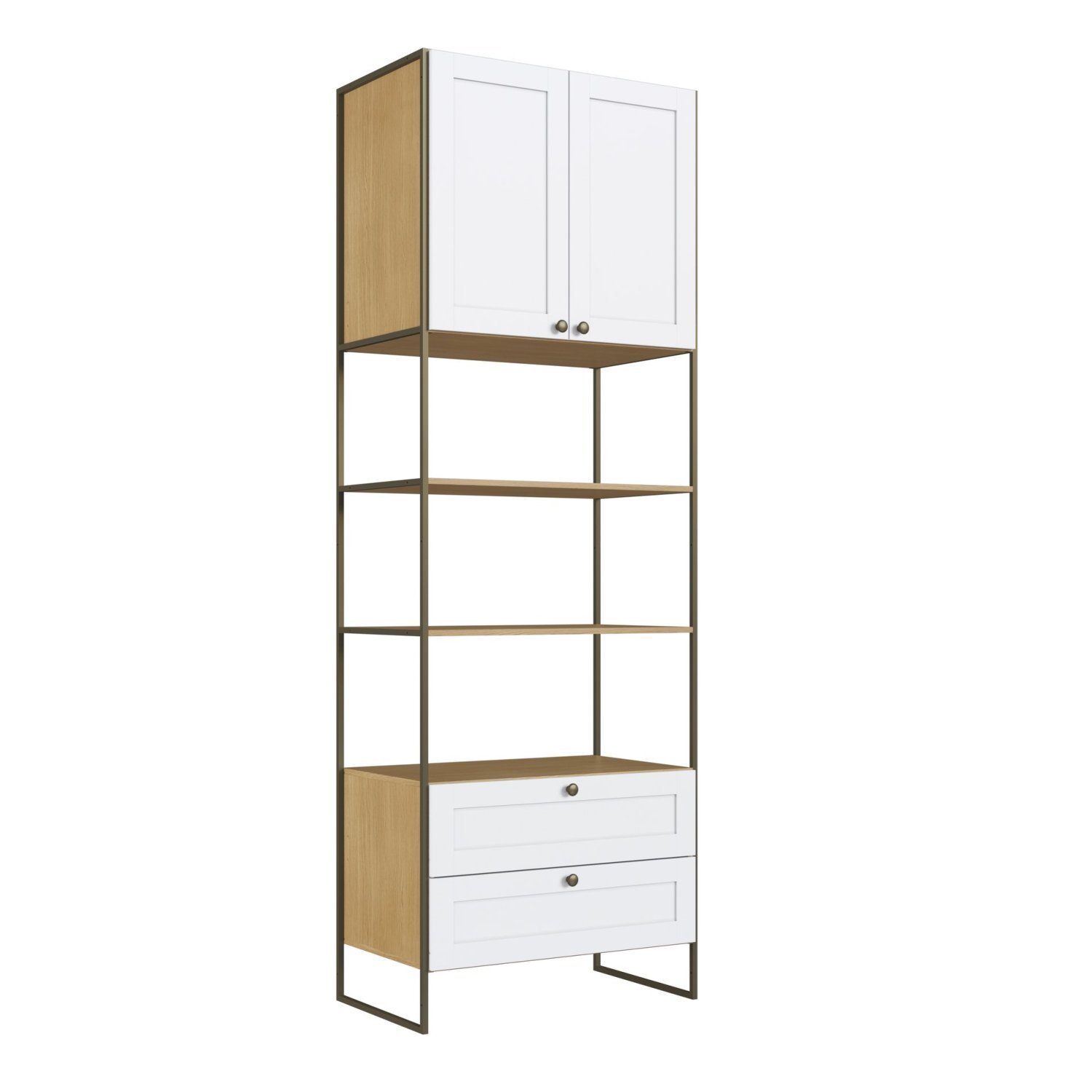 Guarda Roupas Módulo para Closet Casal 100% MDF com Metalon 3 Módulos 6 Gavetas Infinity - 5