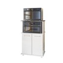 Ver imagem 2 de Balcão Multiuso Ísis para Forno Micro-ondas 2 Portas Branco - Nicioli